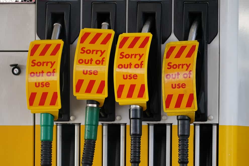 A third of drivers were unable to obtain fuel at the height of the shortage, the ONS says (Yui Mok/PA)