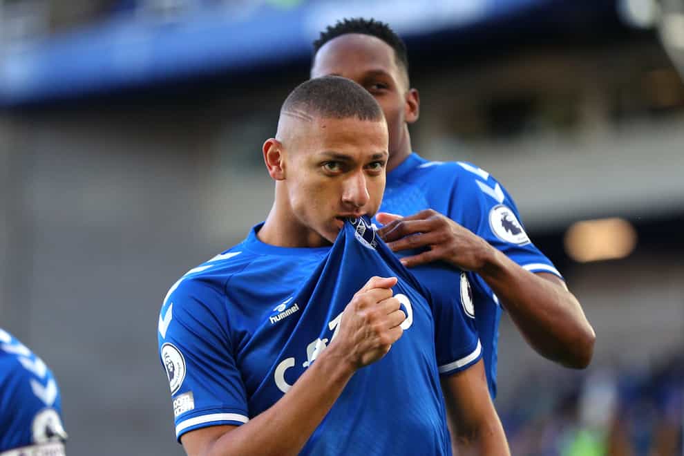Everton’s Richarlison is fit to return to the side after injury (Peter Byrne/PA)
