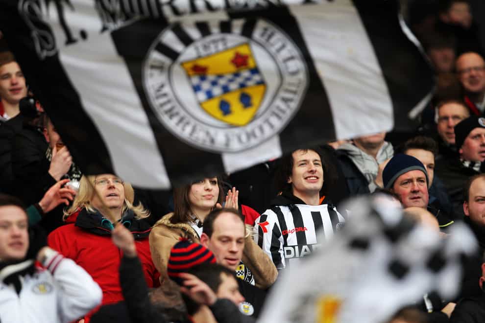 St Mirren fans have been urged to back their team (Lynne Cameron/PA)