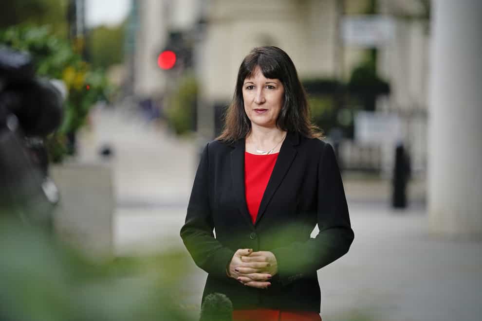 Rachel Reeves has hit out at Rishi Sunak’s plans to help people with young families (Aaron Chown/PA)