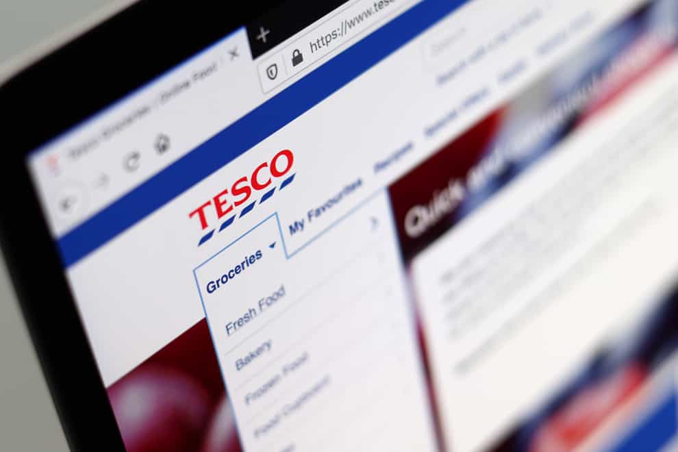 Tesco said an outage on its website and app is due to an attempt to ‘interfere’ with its systems but there is ‘no reason’ to believe customer data has been affected (Tim Goode/PA)