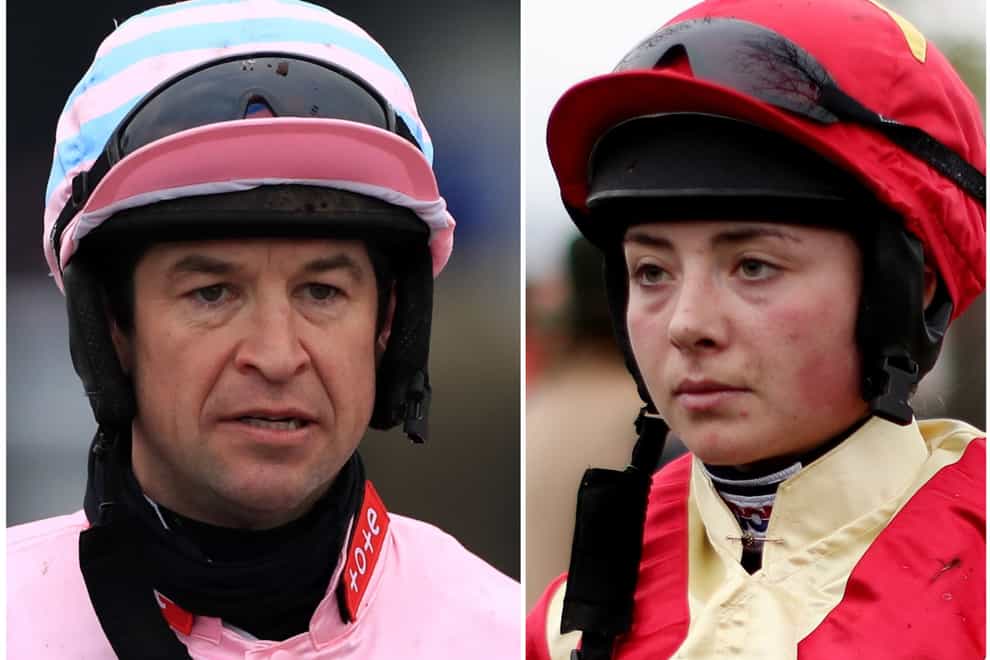 Robbie Dunne (left) and Bryony Frost (PA)