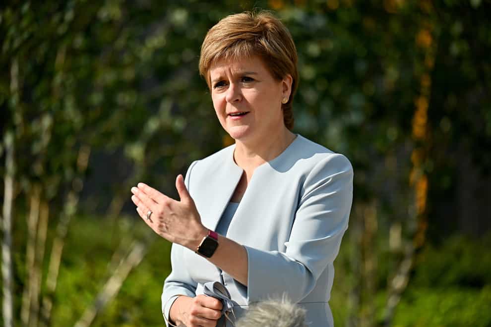 Nicola Sturgeon called on the leaders of the highest-emitting nations to ‘step up’ and do more to tackle climate change (Jeff J Mitchell/PA)