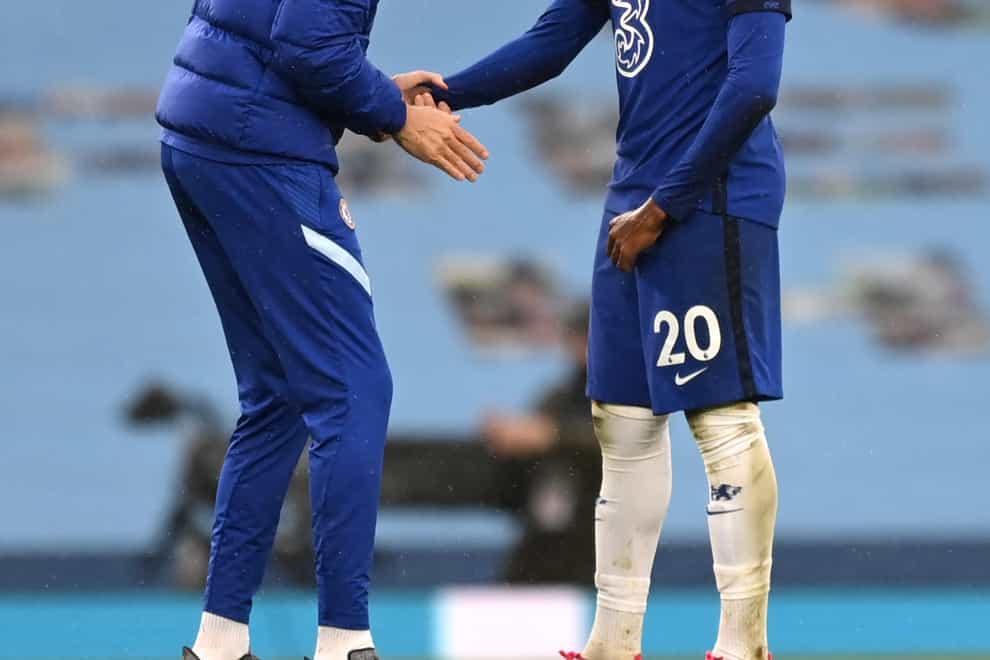 Chelsea manager Thomas Tuchel wants more from Callum Hudson-Odoi (right) (Shaun Botterill/PA)