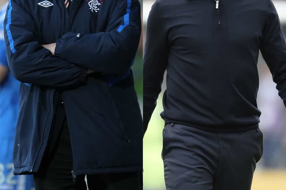 Rangers manager Steven Gerrard (right) has paid an emotional tribute to Walter Smith (PA)