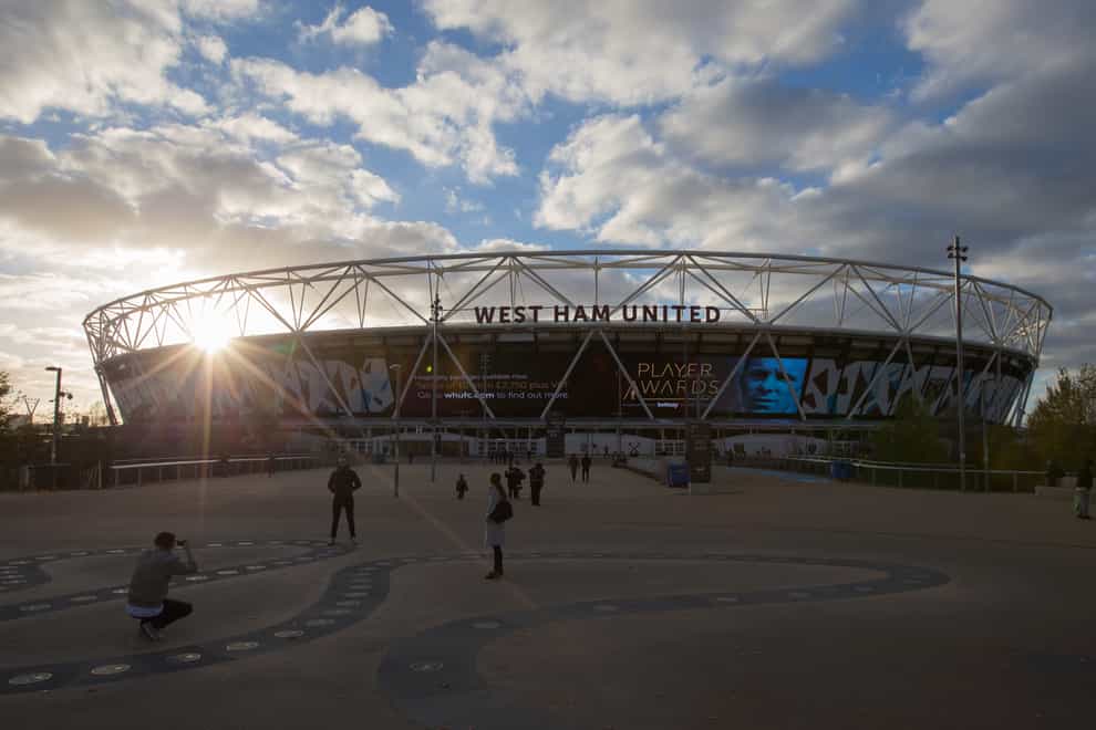 West Ham have played at the London Stadium since 2016 (Steven Paston/PA)