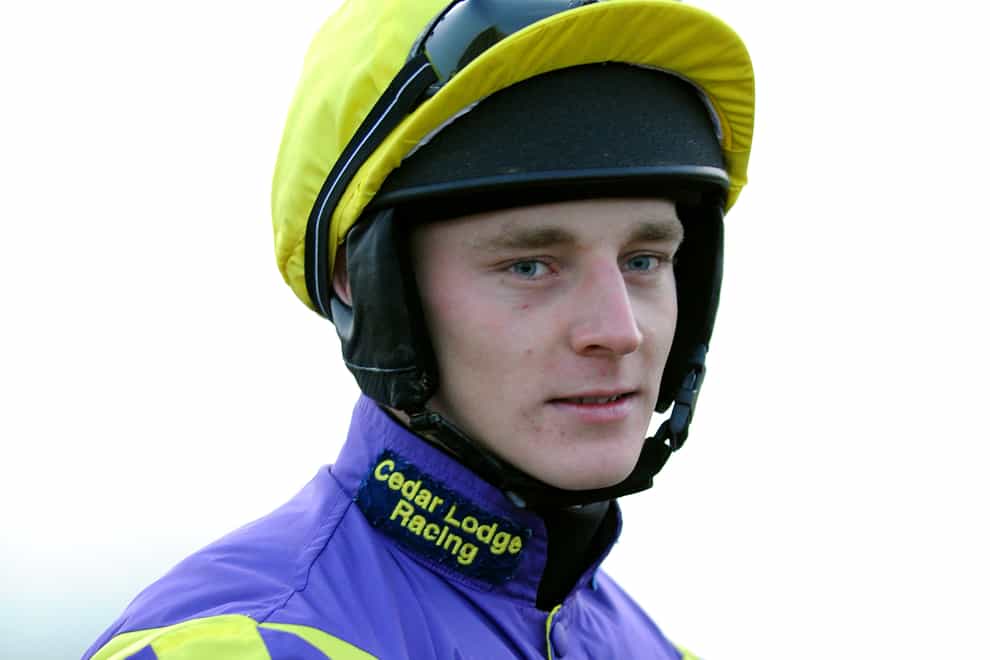 Jockey Matt Griffiths remains in a serious condition in hospital (Andrew Matthews/PA)