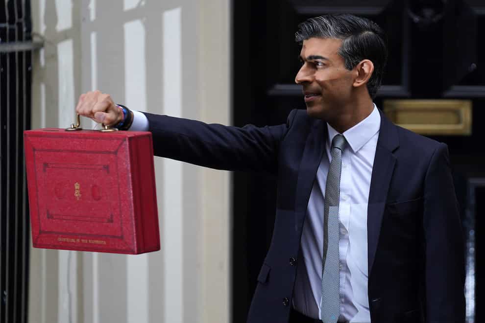 Chancellor of the Exchequer Rishi Sunak leaving 11 Downing Street (Jacob King/PA)