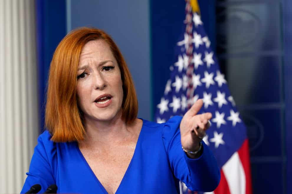 White House press secretary Jen Psaki has poured cold water on the suggestion Iran is ready to start talking again (AP Photo/Susan Walsh)