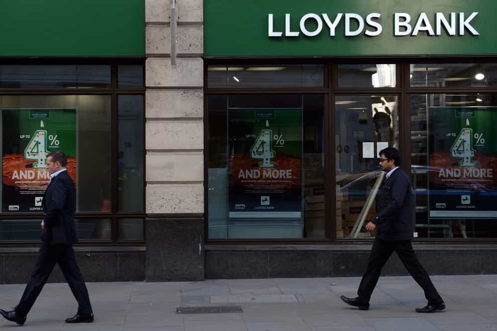 Lloyds saw profits beat expectations in the three months to the end of September (Stefan Rousseau/PA)