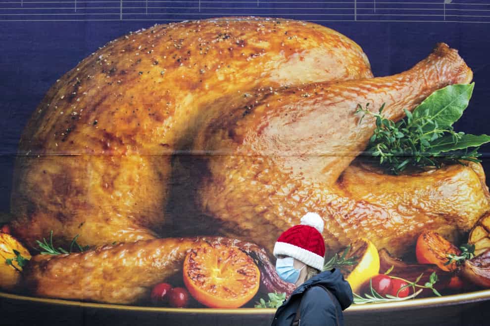 Nearly half of Britons expect turkey shortages this year but only 18% care about missing out, according to a survey (PA)