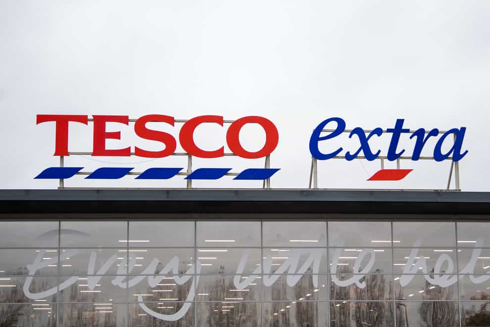Tesco Extra. The supermarket chain is linking up with Gorillas for on-demand deliveries (Joe Giddens/PA)