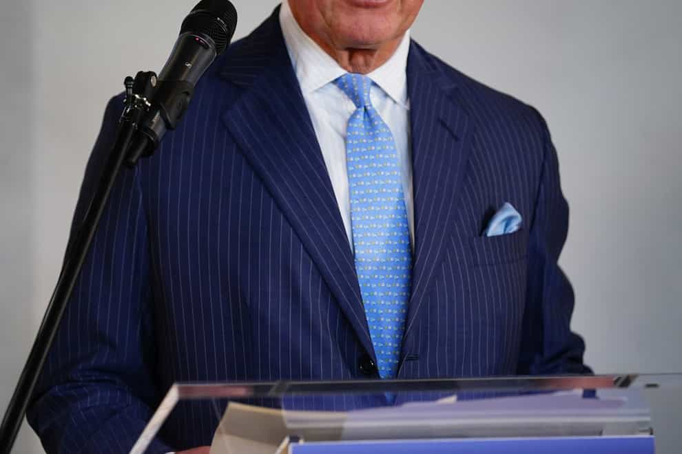 The Prince of Wales delivers a speech during a visit to The British Council’s new Headquarters in London to learn about their cultural relations work in the UK and across the globe. Picture date: Thursday October 28, 2021.