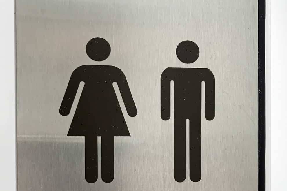 Unisex non-binary gender neutral signage (Martin Keene/PA)