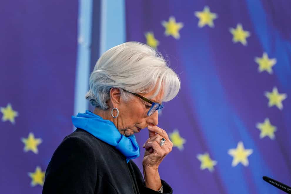President of European Central Bank Christine Lagarde (Michael Probst/AP)