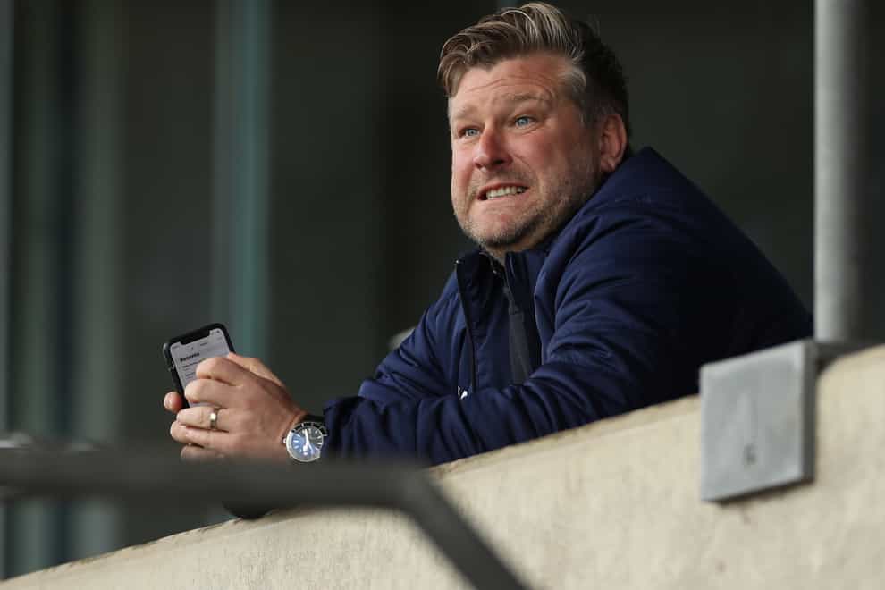 Manager Karl Robinson will return to the Oxford dugout for the visit of Morecambe (Bradley Collyer/PA)