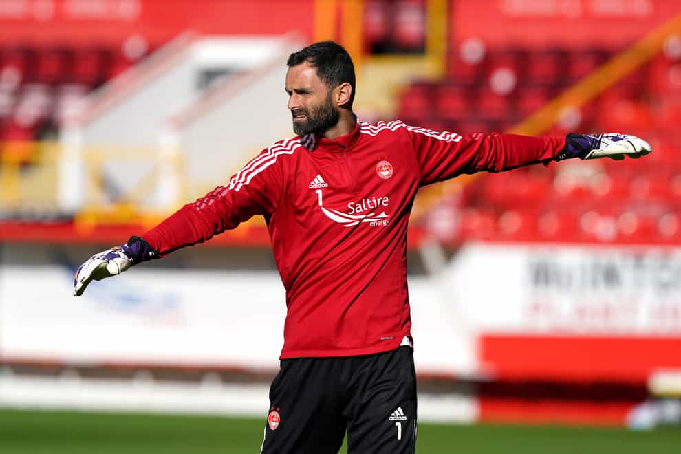 Aberdeen goalkeeper Joe Lewis is back in the team (Andrew MIlligan/PA)