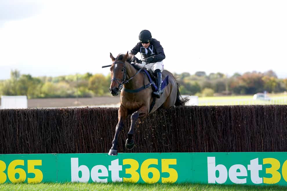 Ashtown Lad and Harry Skelton on their way to victory in the bet365 Novices’ Chase at Wetherby (Zac Goodwin/PA)