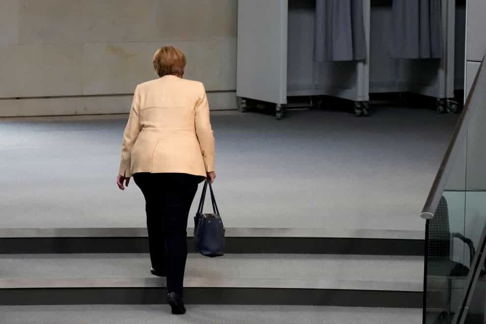German Chancellor Angela Merkel said she is ready to leave office (AP)