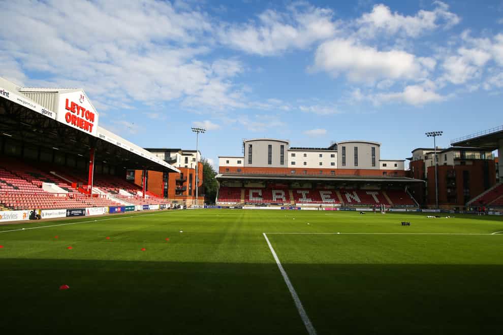 Two added minutes from the first half were played at the start of the second at Brisbane Road (Kieran Cleeves/PA)