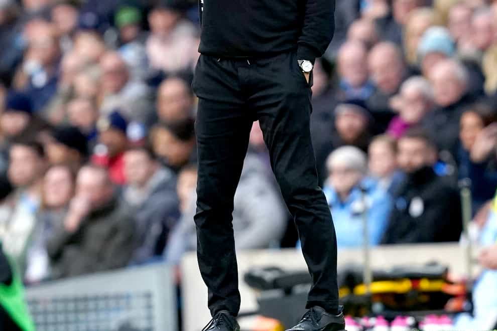 Manchester City manager Pep Guardiola (Martin Rickett/PA)