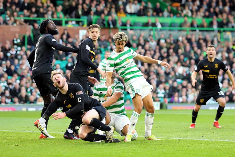 Celtic toiled against Livingston (Robert Perry/PA)