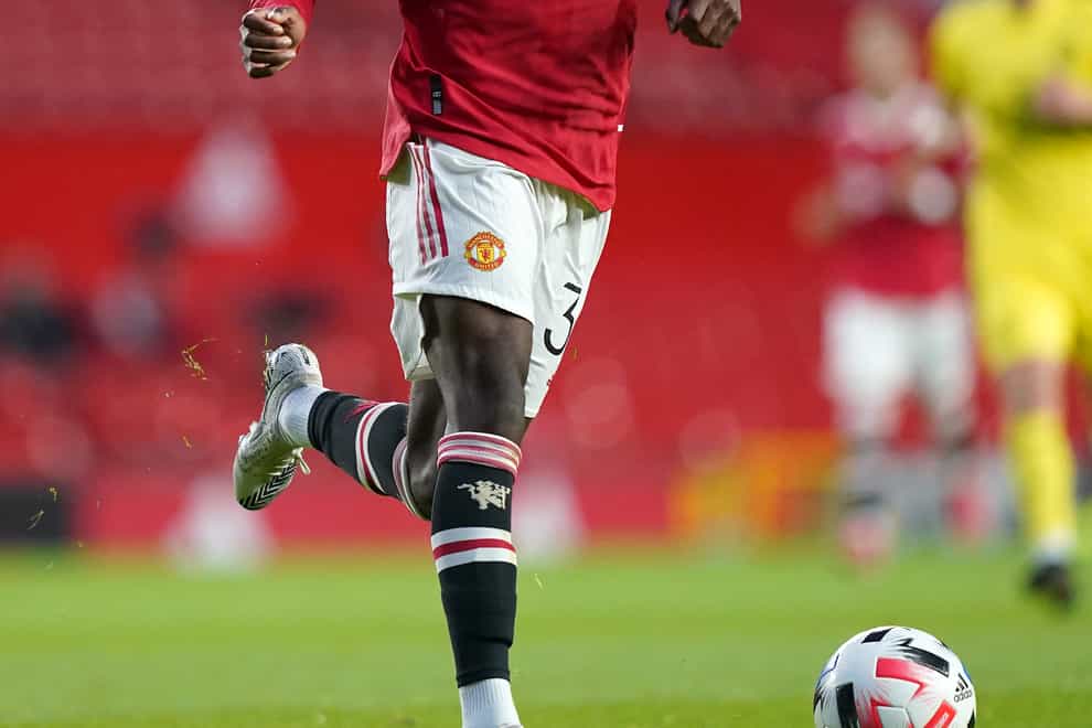 Manchester United’s Anthony Elanga was allegedly racially abused while playing for Sweden Under-21s (Nick Potts/PA)