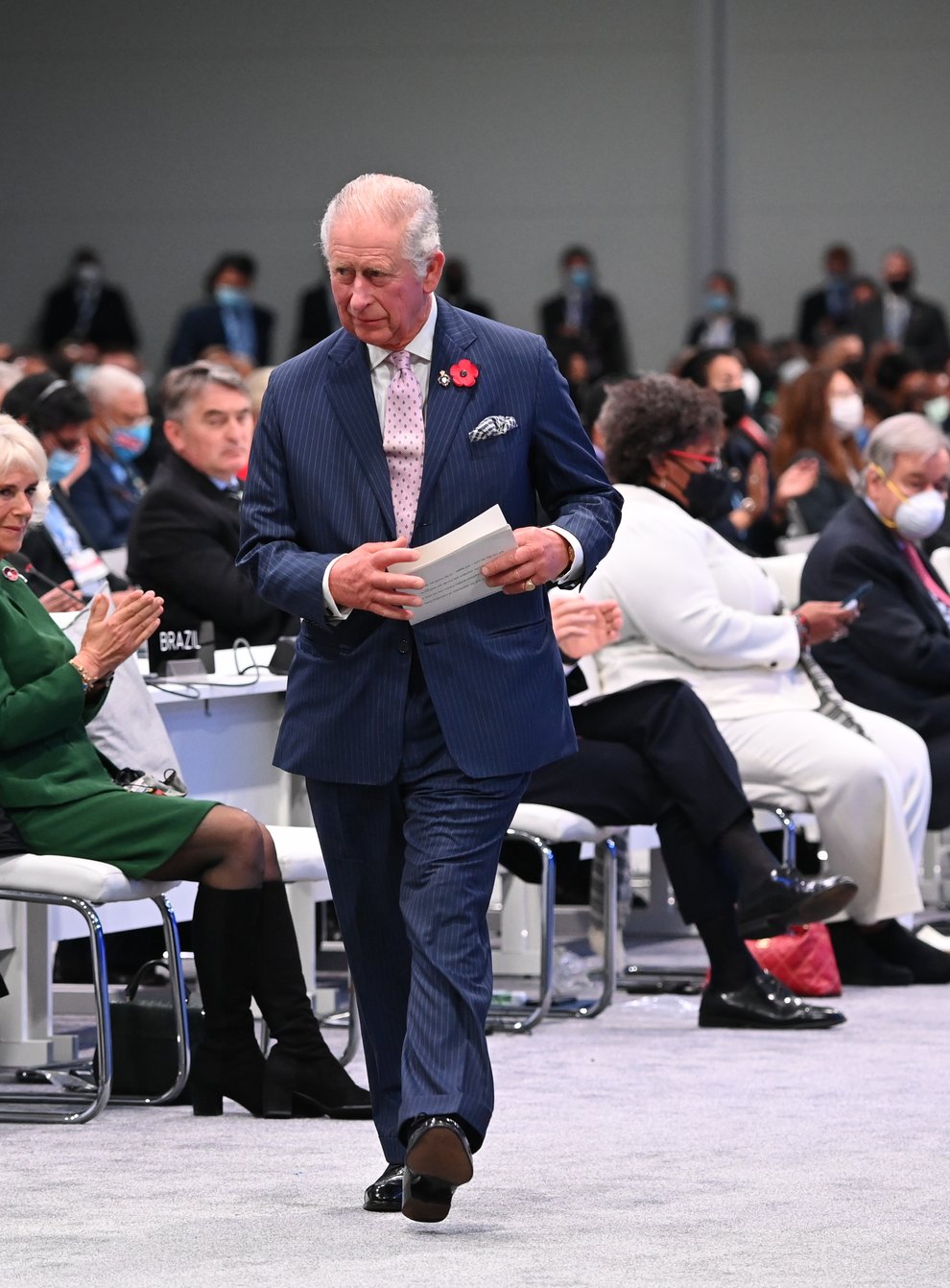 The Prince of Wales before speaking during the opening ceremony for the Cop26 summit at the Scottish Event Campus (SEC) in Glasgow (Jeff J Mitchell/PA)