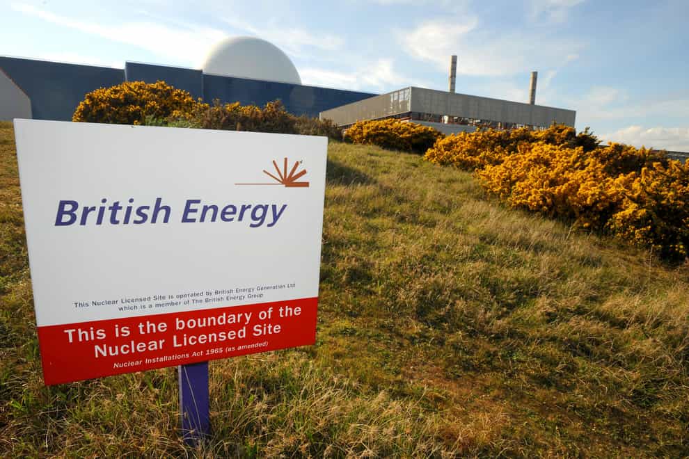 Sizewell B nuclear power station in Suffolk (Fiona Hanson/PA)
