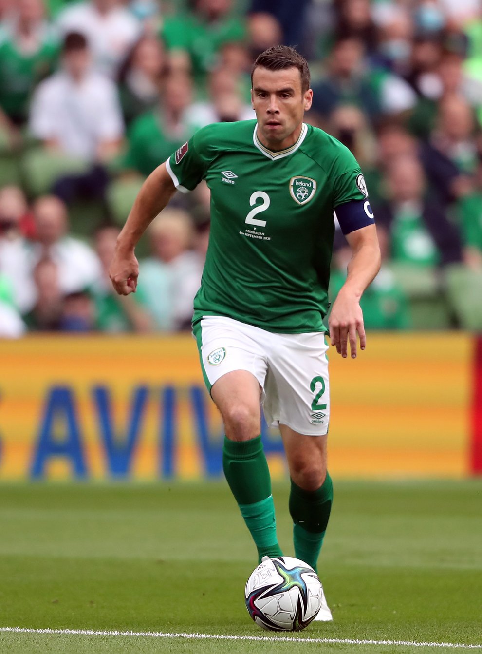 Republic of Ireland skipper Seamus Coleman returns to the squad after injury for the World Cup qualifiers against Portugal and Luxembourg (Niall Carson/PA)
