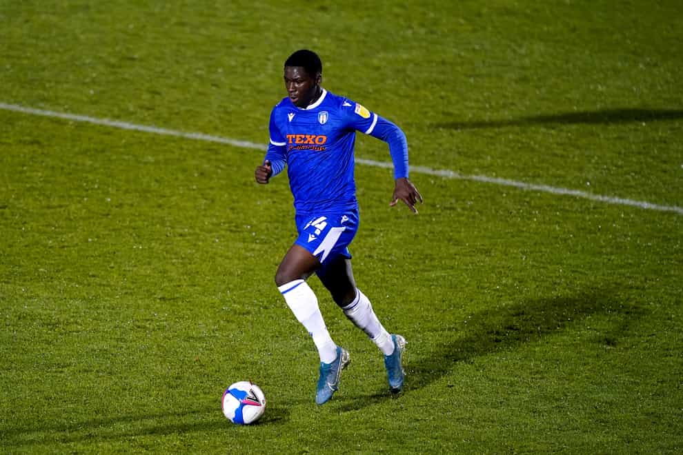 Samson Tovide is one of two players returning to the Colchester squad following suspension (John Walton/PA)