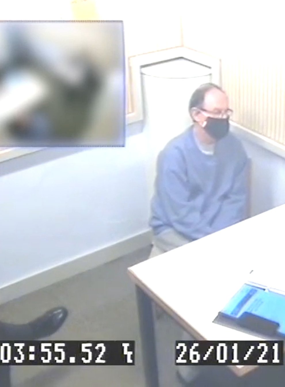 David Fuller being questioned (Kent Police/PA)