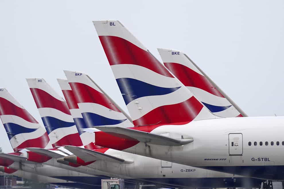 BA owner IAG said it is seeing a recovery in sales (Steve Parsons/PA)
