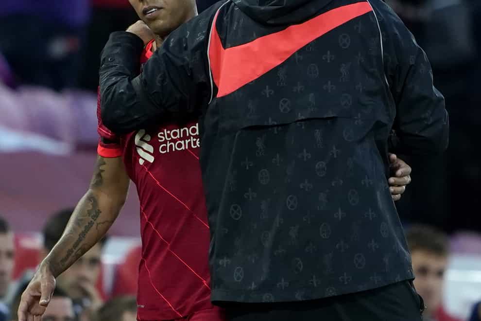 Liverpool manager Jurgen Klopp admits losing Roberto Firmino to injury is a blow (Peter Byrne/PA)