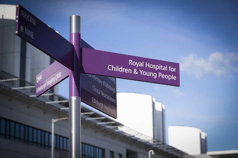 The new Royal Hospital for Children and Young People Edinburgh (Jane Barlow/PA)