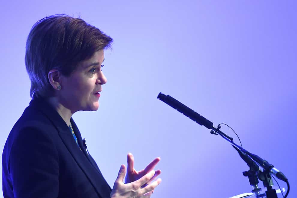 The First Minister spoke to journalists on Friday (Peter Summers/PA)