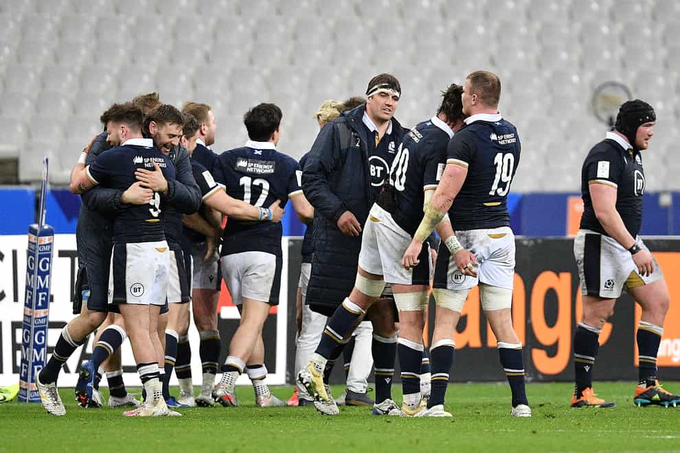Scotland will field 14 of the 15 players who won in Paris in March (PA)