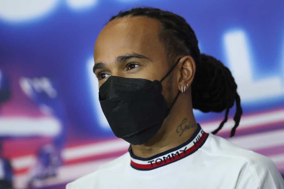Lewis Hamilton finished second in first practice (Edgard Garrido/AP)