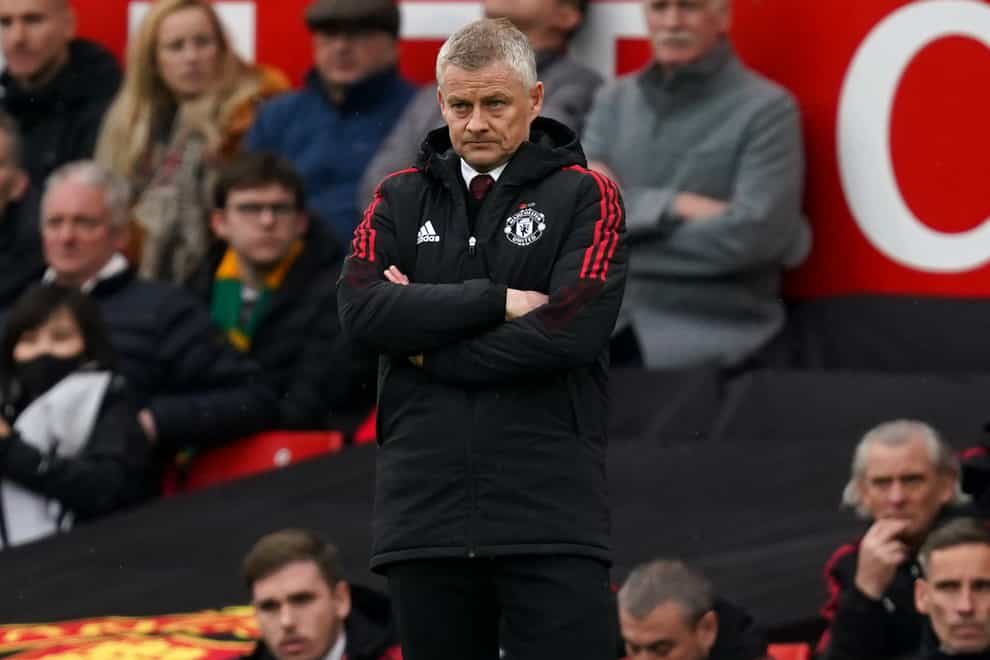 Ole Gunnar Solskjaer during the Premier League match at Old Trafford, Manchester. Picture date: Saturday November 6, 2021.