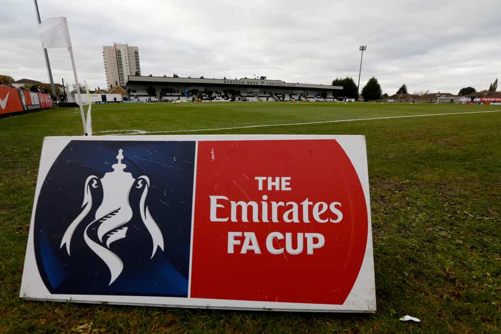 Boreham Wood progressed to the second round of the FA Cup (Paul Harding/PA)