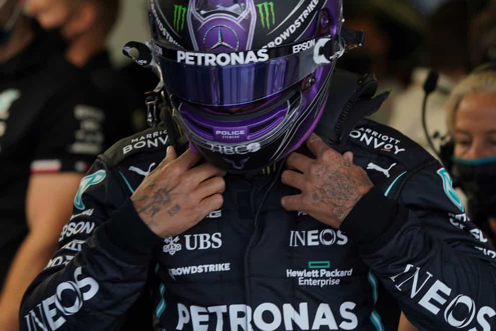 Lewis Hamilton qualified second for the Mexican Grand Prix (Fernando Llano/AP)
