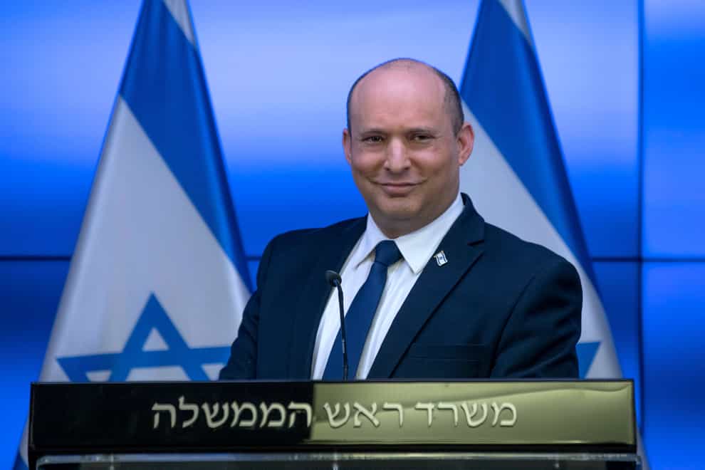 Israeli Prime Minister Naftali Bennett has rejected the promised reopening of the main US diplomatic mission for the Palestinians in Jerusalem (Ohad Zwigenberg/Pool/AP)