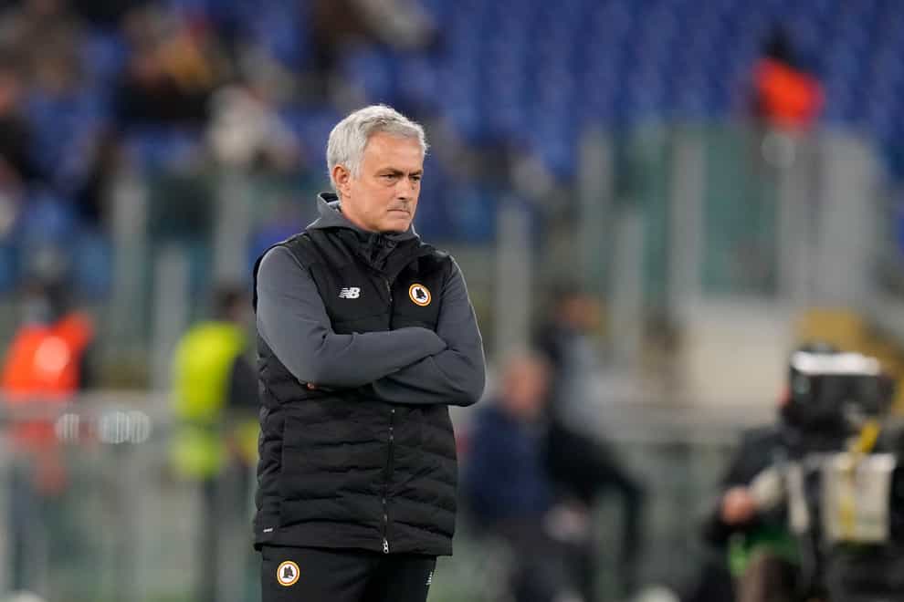 Jose Mourinho’s Roma have won once in seven matches in all competitions (Alessandra Tarantino/AP).