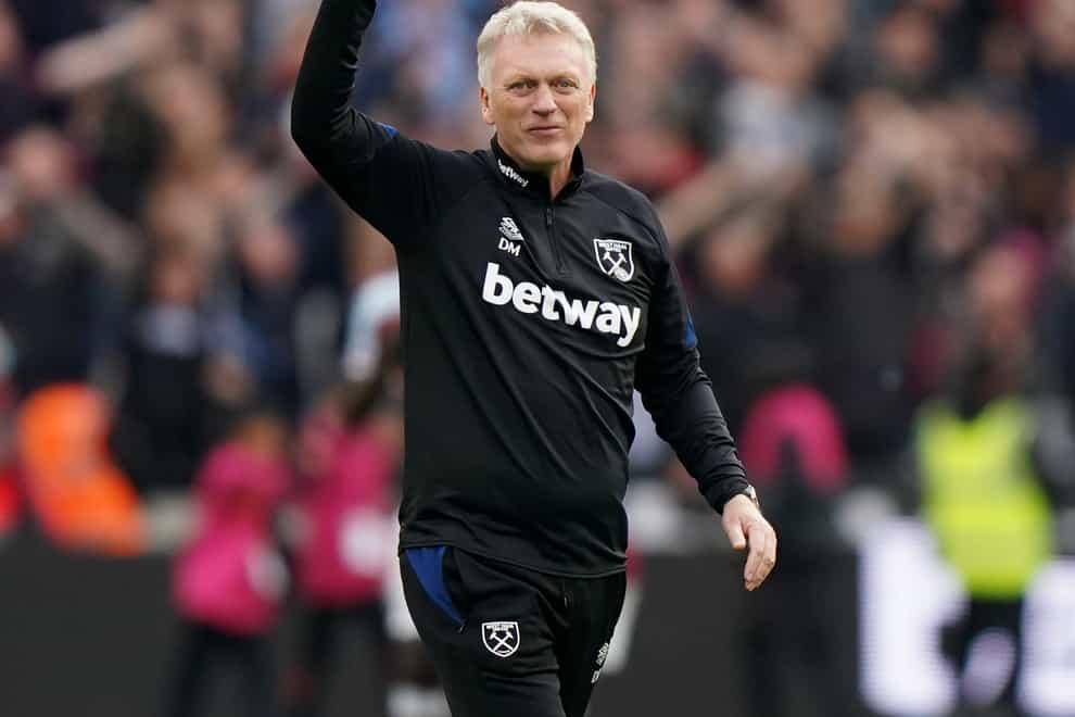 David Moyes has guided West Ham into the top three of the Premier League (Tim Goode/PA)