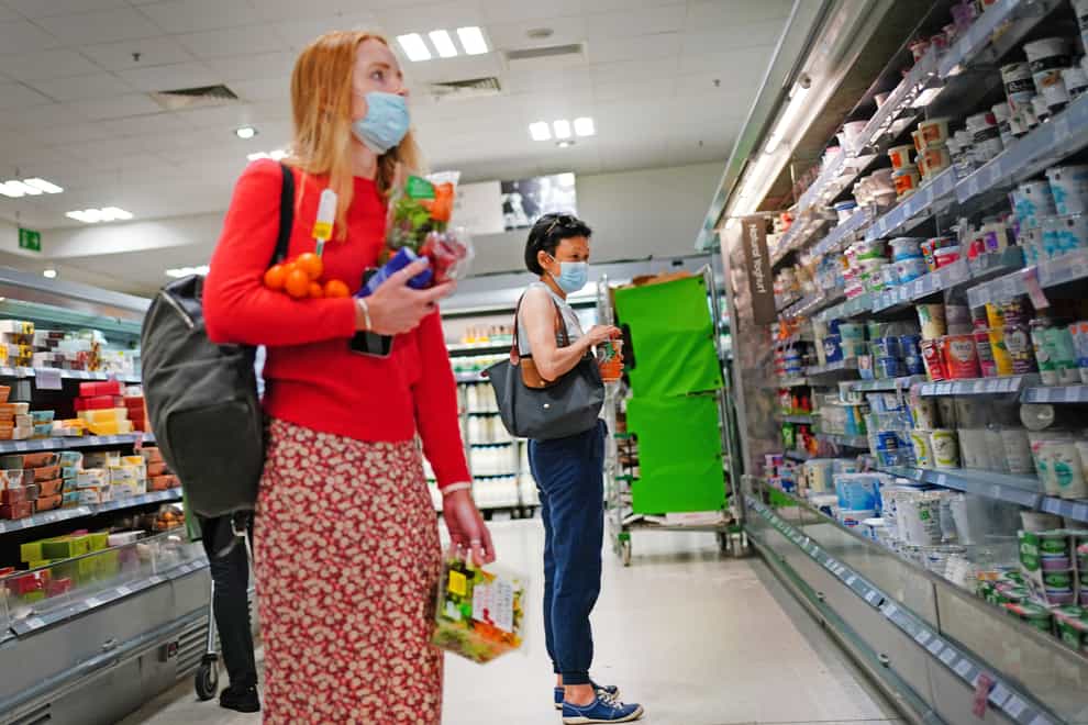 Supermarket prices surged at the fastest pace for more than a year in October amid supply chain disruption and lorry driver shortages, new figures have shown (Victoria Jones/PA)