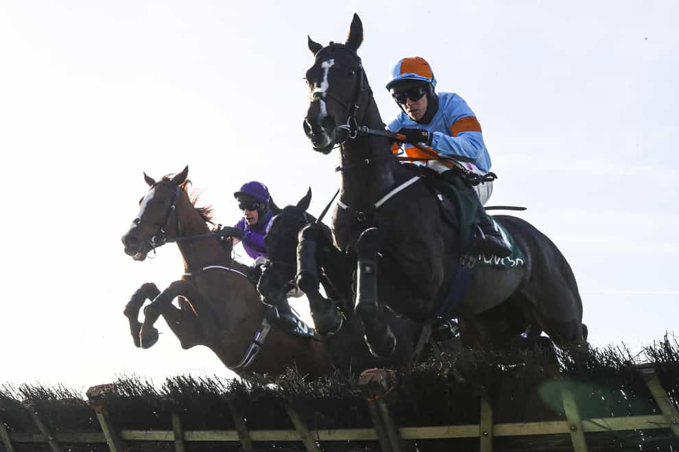 My Mate Mozzie (right) in action at Navan (Brian Lawless/PA)
