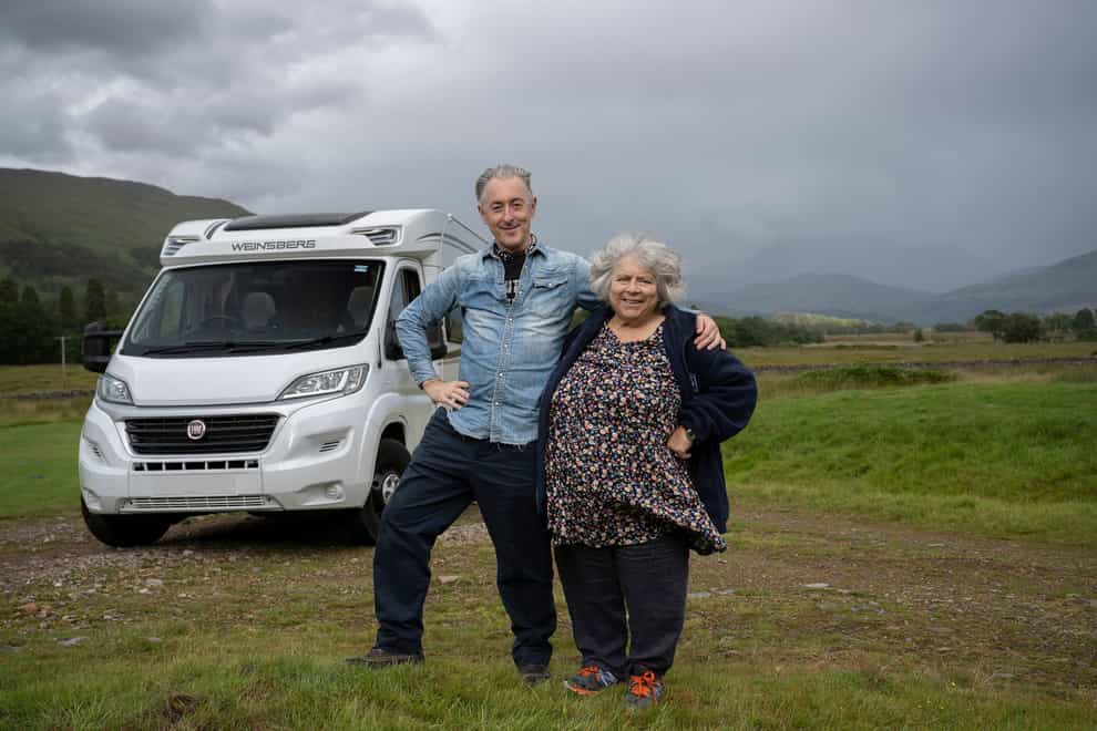 Alan Cumming and Miriam Margolyes (Channel 4/Graeme Hunter Pictures/PA)
