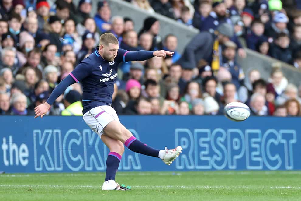 Finn Russell kicked a decisive penalty in Scotland’s win over Australia. (Steve Welsh/PA)