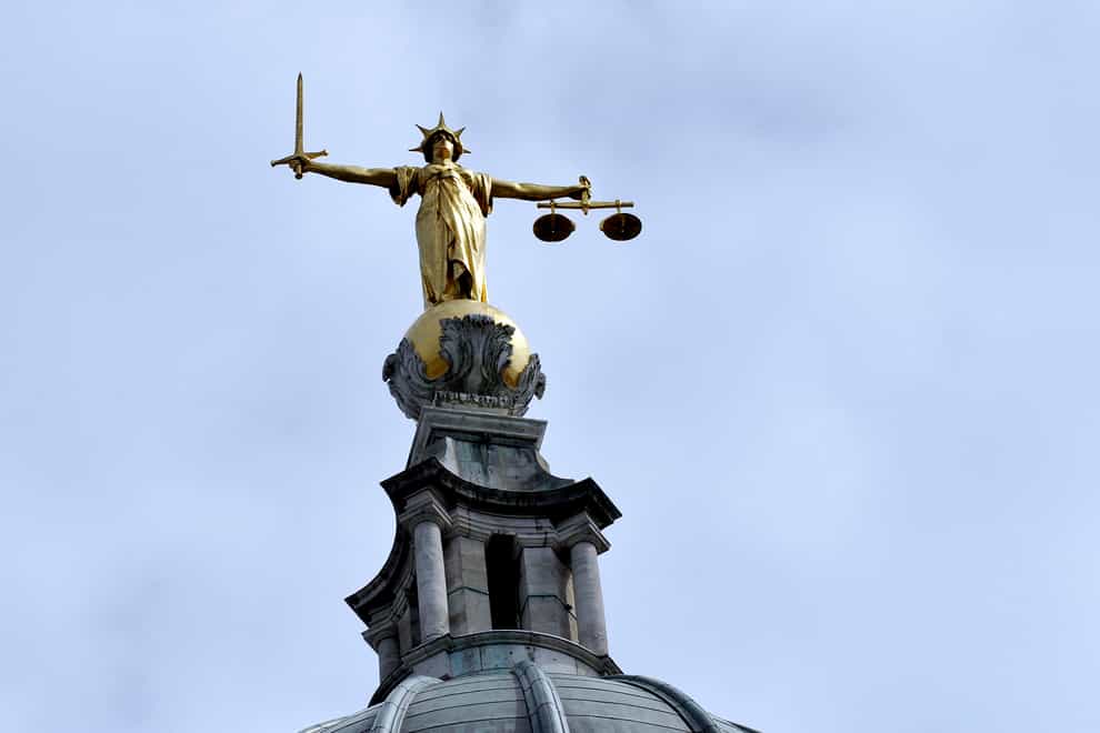 The statue of “Lady Justice” by the British sculptor Frederick William Pomeroy at the Central Criminal Court, also referred to as the Old Bailey, in London (Nick Ansell/P)
