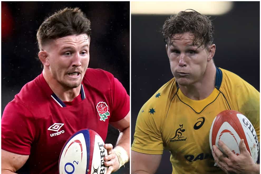 Tom Curry (left) and Michael Hooper go head to head this weekend (Adam Davy/Mike Egerton/PA)